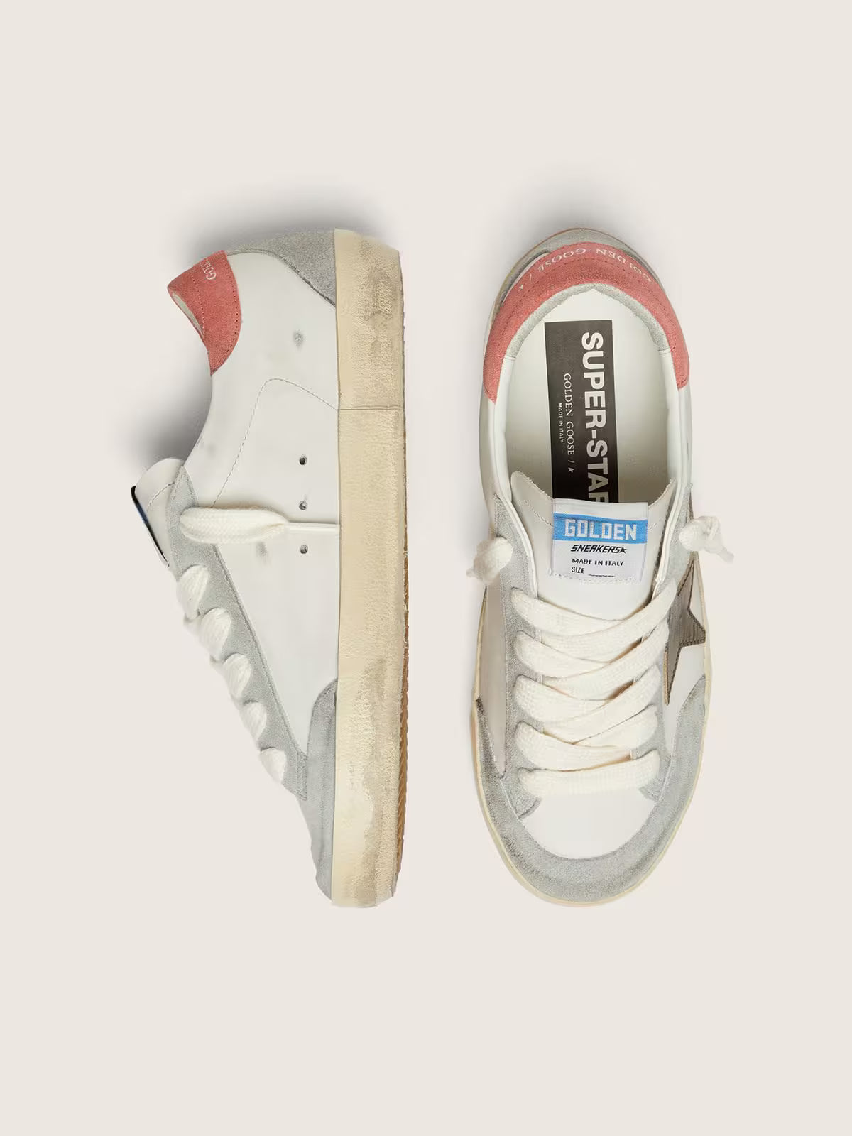 Golden Goose Super-Star — Cuir Velours Femme