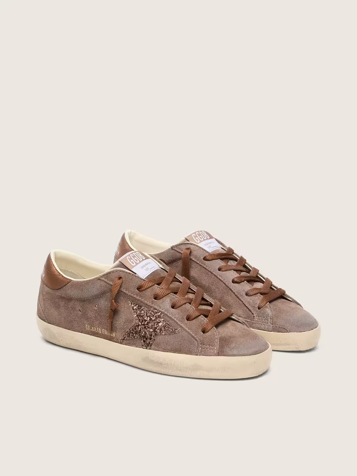 Golden Goose Super-Star — Cuir Velours Femme