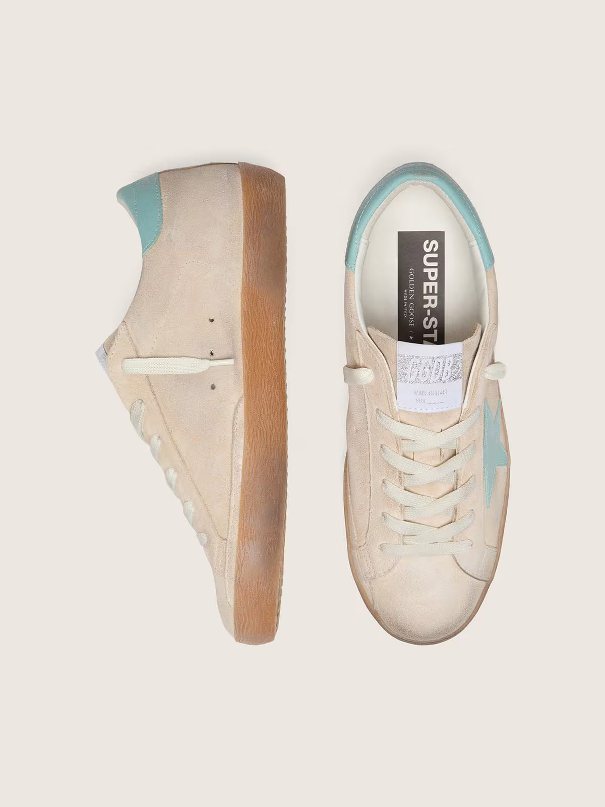 Golden Goose Super-Star — Cuir Velours Femme