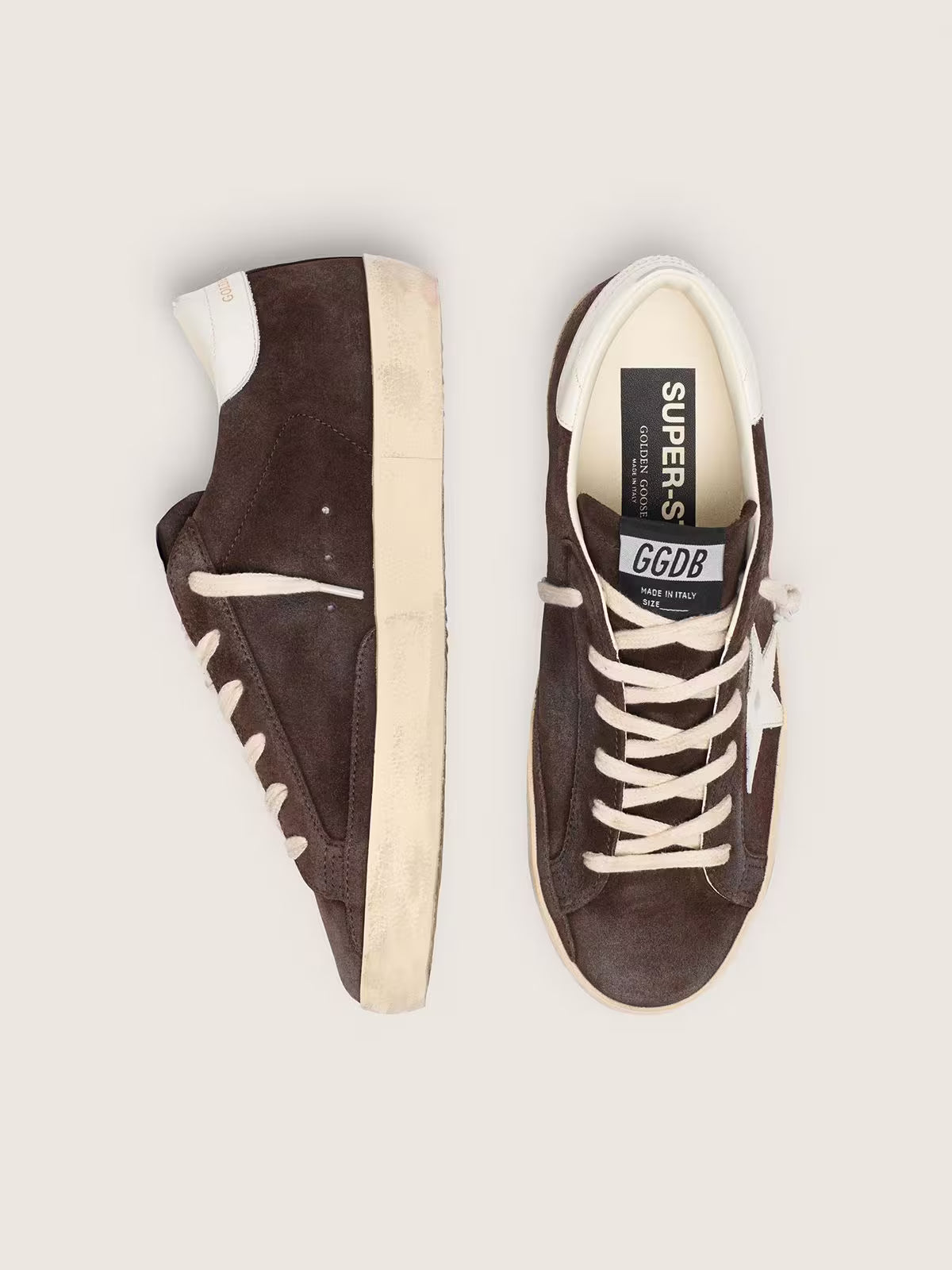 Golden Goose Super-Star — Cuir Velours Femme