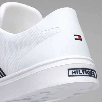 Tommy Hilfiger Baskets Lightweight Stripes Knit 2836 Blanc
